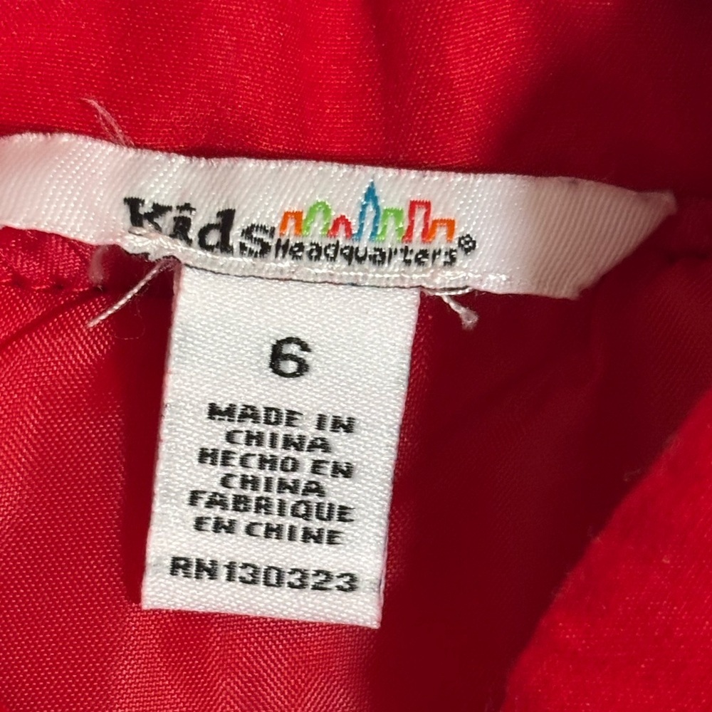 Kids Headquarters Girls 3pc Set Sz 6 Red Vest Glitter Top Houndstooth Leggings - Picture 3 of 12